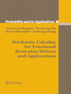 cover image of Stochastic Calculus for Fractional Brownian Motion and Applications